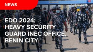 heavy_security_guard_inec_office__benin_city