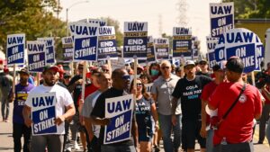 What role do unions play in the US presidential election?