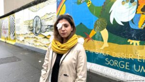 ‘I will be living proof of the violent oppression in Iran’