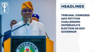 Tribunal dismisses PDP, AA’s petition challenging Okpebholo’s election as Edo governor