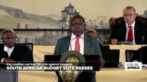 South African budget vote passes despite opposition from key coalition partner