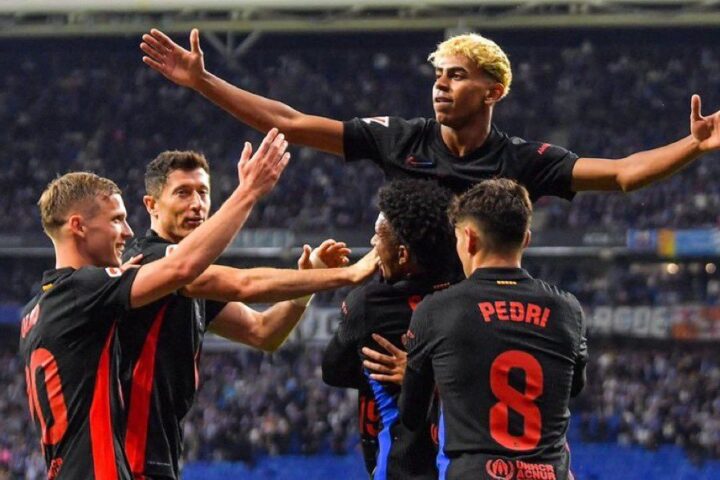 Lamine Yamal stars as Barcelona win derby to clinch 28th La Liga title