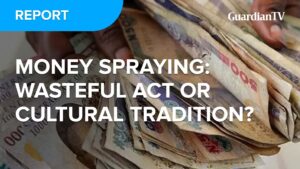 Money Spraying: Wasteful act or cultural tradition