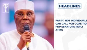 Party, not individuals, can call for coalition, PDP senators reply Atiku