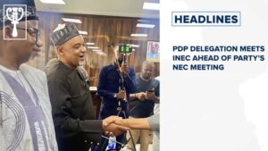 PDP delegation meets INEC ahead of party’s NEC meeting and more