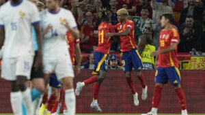 Spain beat France in a 9-goal thriller to book a spot in Nations League final