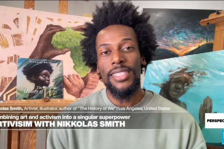 Artist Nikkolas Smith aims to 'inspire people to make a positive change in the world'