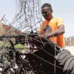 Artists highlight hazards of abandoned tires