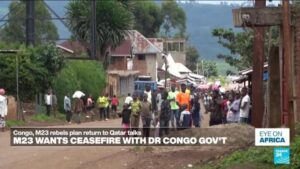 M23 says it wants a ceasefire deal with the DRC government