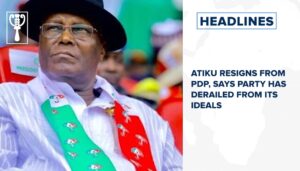Atiku resigns from PDP, says party has derailed from its ideals and more stories-192210