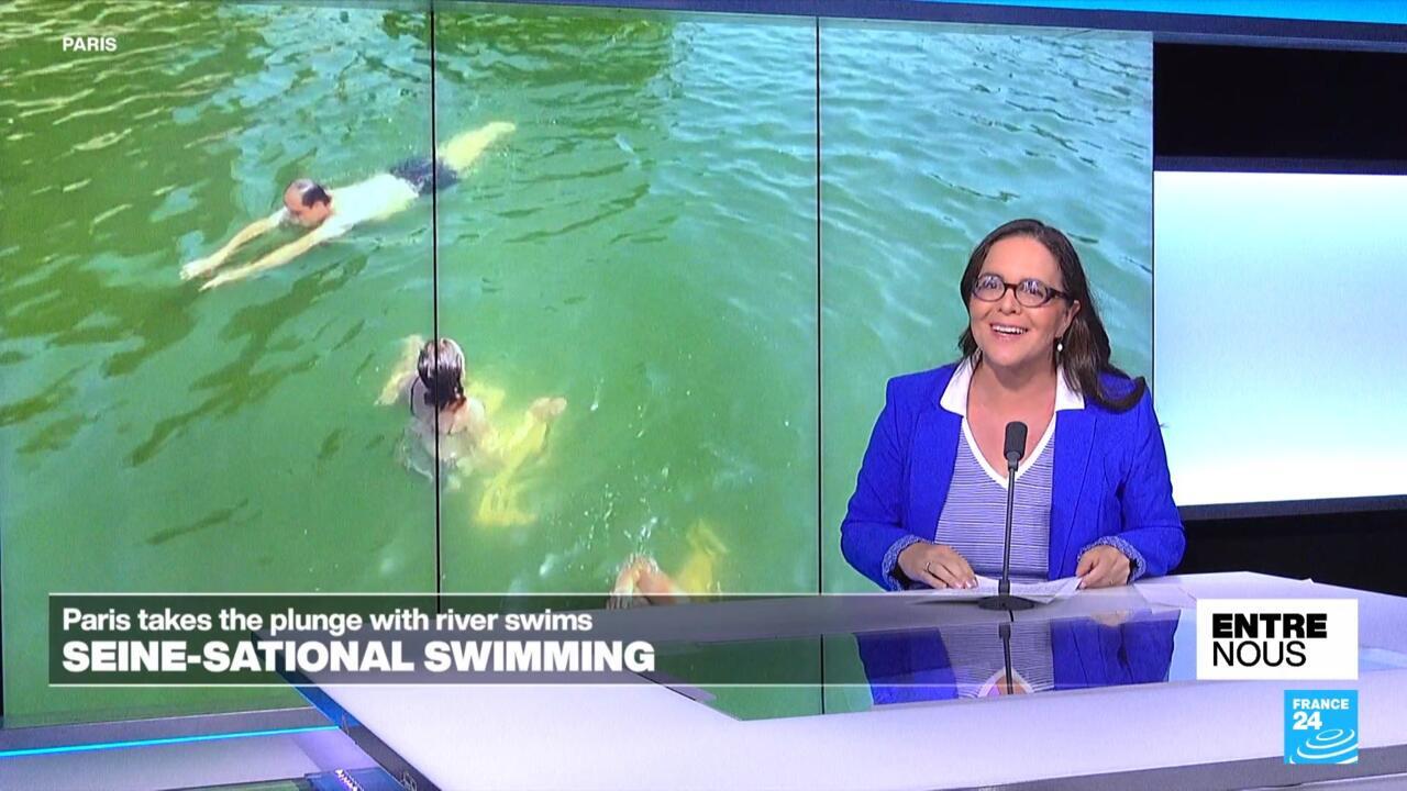 Seine-sational swimming: Paris takes the plunge!