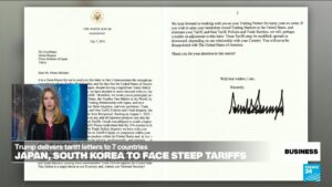 Trump sends letters to key trading partners announcing steep tariffs