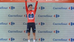 French cyclist David Gaudu claims Vuelta leader’s red jersey