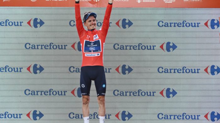 French cyclist David Gaudu claims Vuelta leader’s red jersey