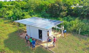 Solar-powered cold storage for farm produce
