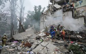 Russian missile and drone attack hits multiple sites in Kyiv