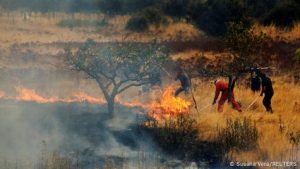 Europe: Firefighters battle deadly blazes across continent