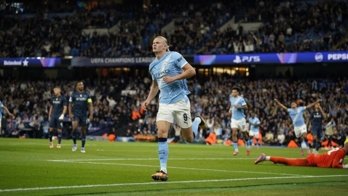 Haaland breaks record to fire Manchester City into Champions League campaign