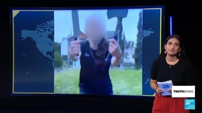 No, this Scottish schoolgirl wasn’t brandishing weapons to protect herself from migrants