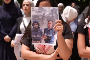 Papers go dark to protest killing of journalists in Gaza