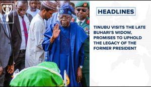 Tinubu visits the late Buhari’s widow, promises to uphold the legacy of the former President
