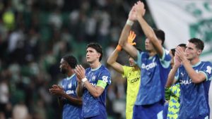 Marseille drop points with last-minute defeat in Lisbon