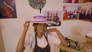 The viral head pieces made in Nigeria