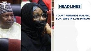 Court remands Malami, son, wife in Kuje prison and more stories