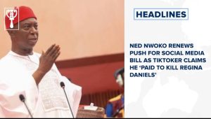 Ned Nwoko renews push for social media bill as TikToker claims he ‘paid to kill Regina Daniels’
