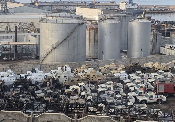 Saudi Arabia bombs port in Yemen