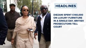 Diezani spent £140,000 on luxury furniture in a single day, British prosecutors tell court