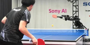 AI robot beats elite table tennis players in ‘pivotal breakthrough’