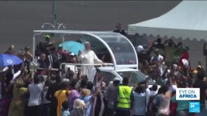 Pope continues Cameroon visit with mass in Douala