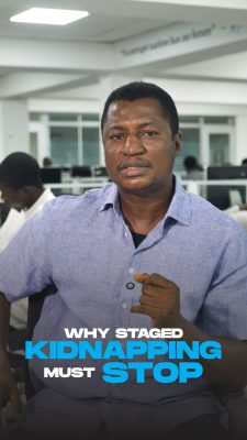Why staged kidnapping must stop