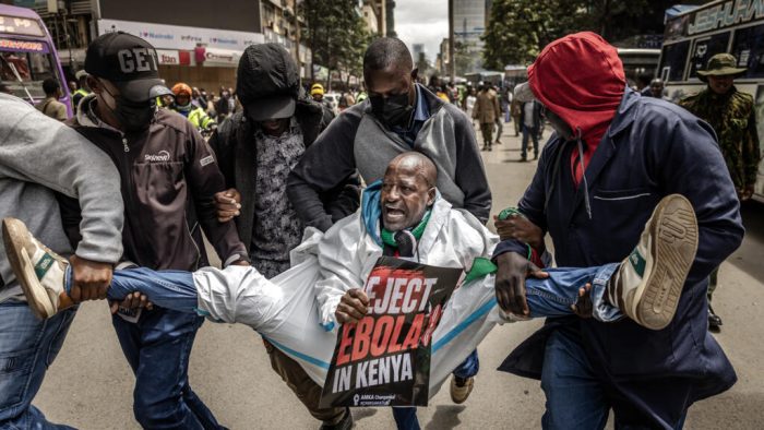 Two killed in Kenya protests over US Ebola centre