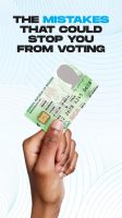 The mistakes that could stop you from voting