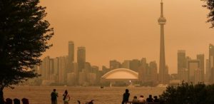 Canadian wildfire sends hazardous smoke spewing into US