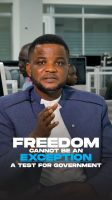 Freedom cannot be an exception: A test for government