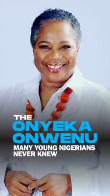 The Onyeka Onwenu many young Nigerians never knew