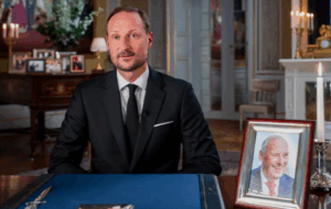 Norway’s new King Haakon remembers ‘dear father’ Harald in first speech as sovereign