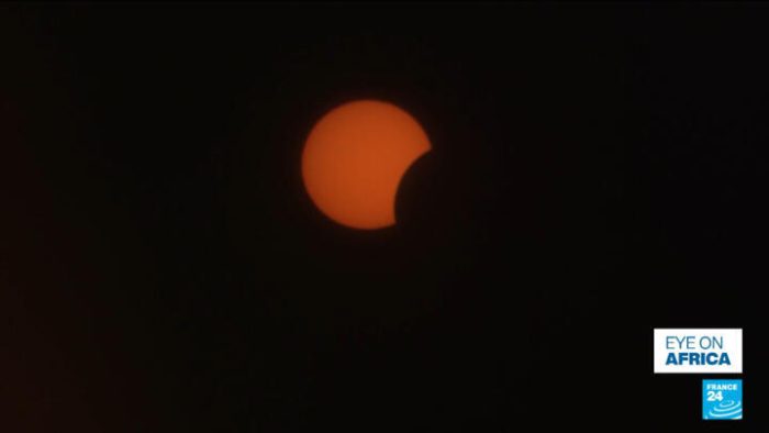 Partial eclipse seen from North and West Africa