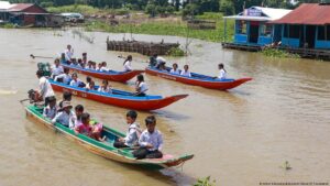 Cambodia’s floating schools hit by rising fuel costs