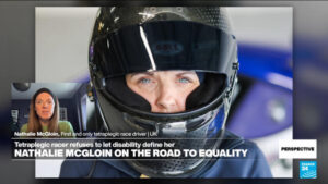 World’s only female tetraplegic racing driver on ‘making the most’ of what she’s got