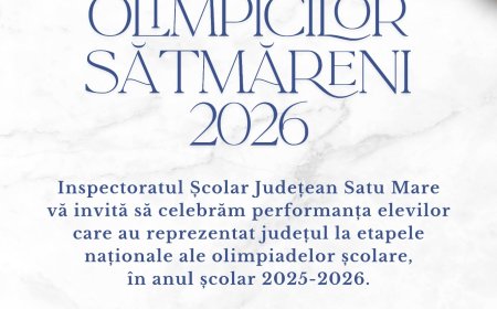 EMOȚII, PERFORMANȚĂ ȘI RECUNOAȘTERE PENTRU OLIMPICII SĂTMĂRENI