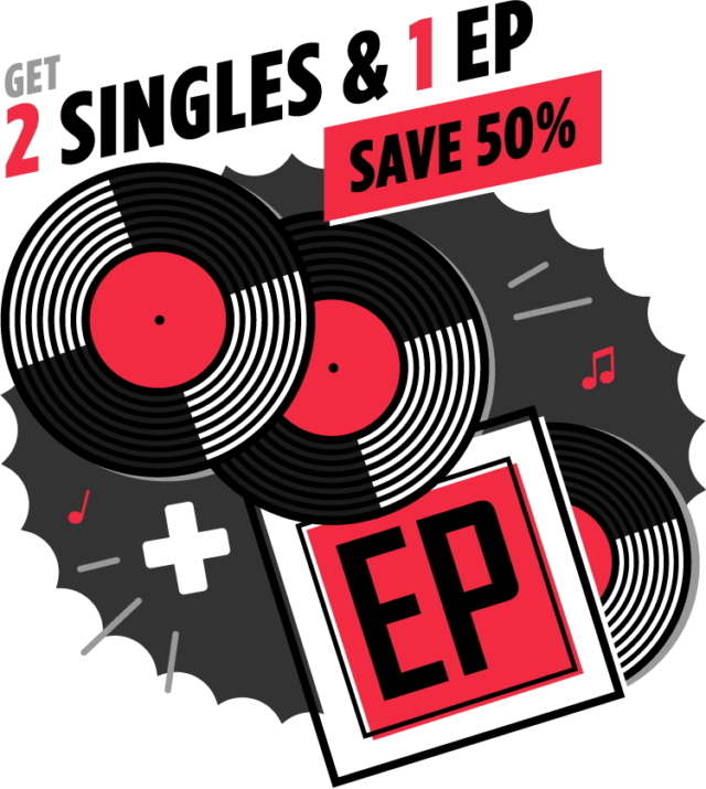 Visual for EP Builder Bundle with vinyl records