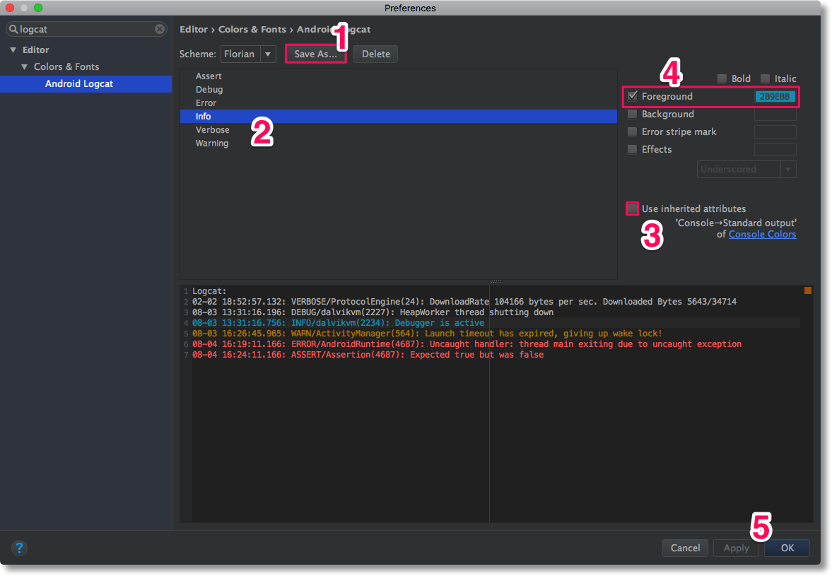 logcat android studio