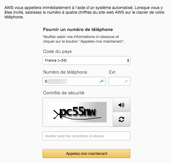Vérification des coordonnées téléphoniques