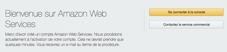 Votre compte AWS est créé ! 👏