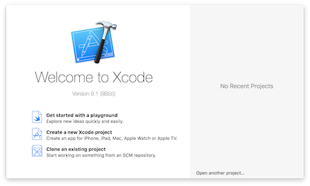 Create a new Xcode Project
