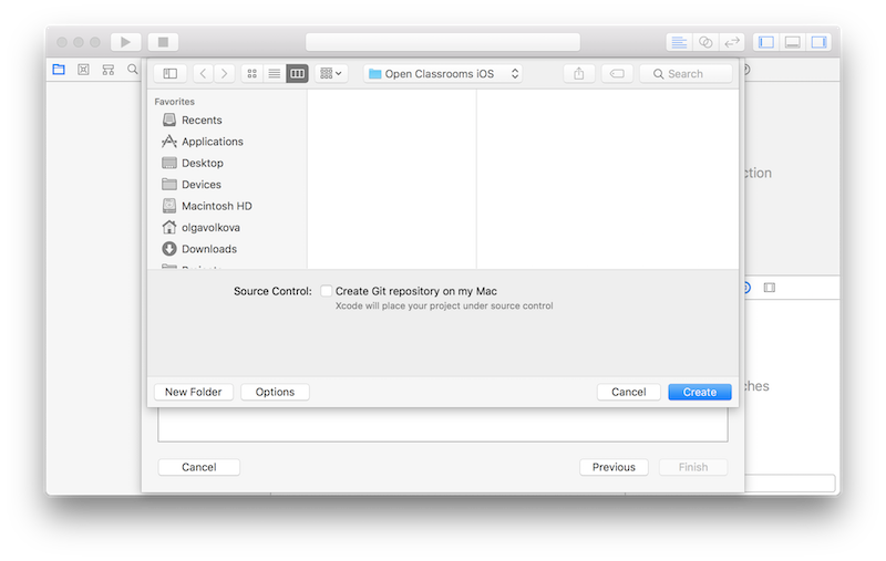 Choose location to safe your project